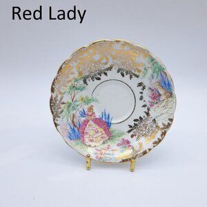 Colclough Red Lady Orphan Saucer
